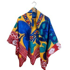Vintage Mantero Collection Large Vibrant Scarf
